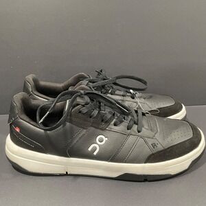 On The Roger Clubhouse Shoes Mens 12.5 Black Sneakers Athletic